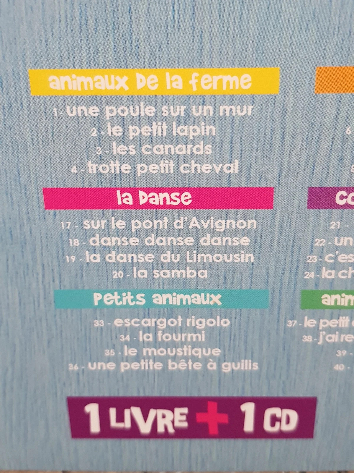 🩵 CD avec livre pour enfants pour maternelle 🩵 – Formulette – taille Taille unique 4