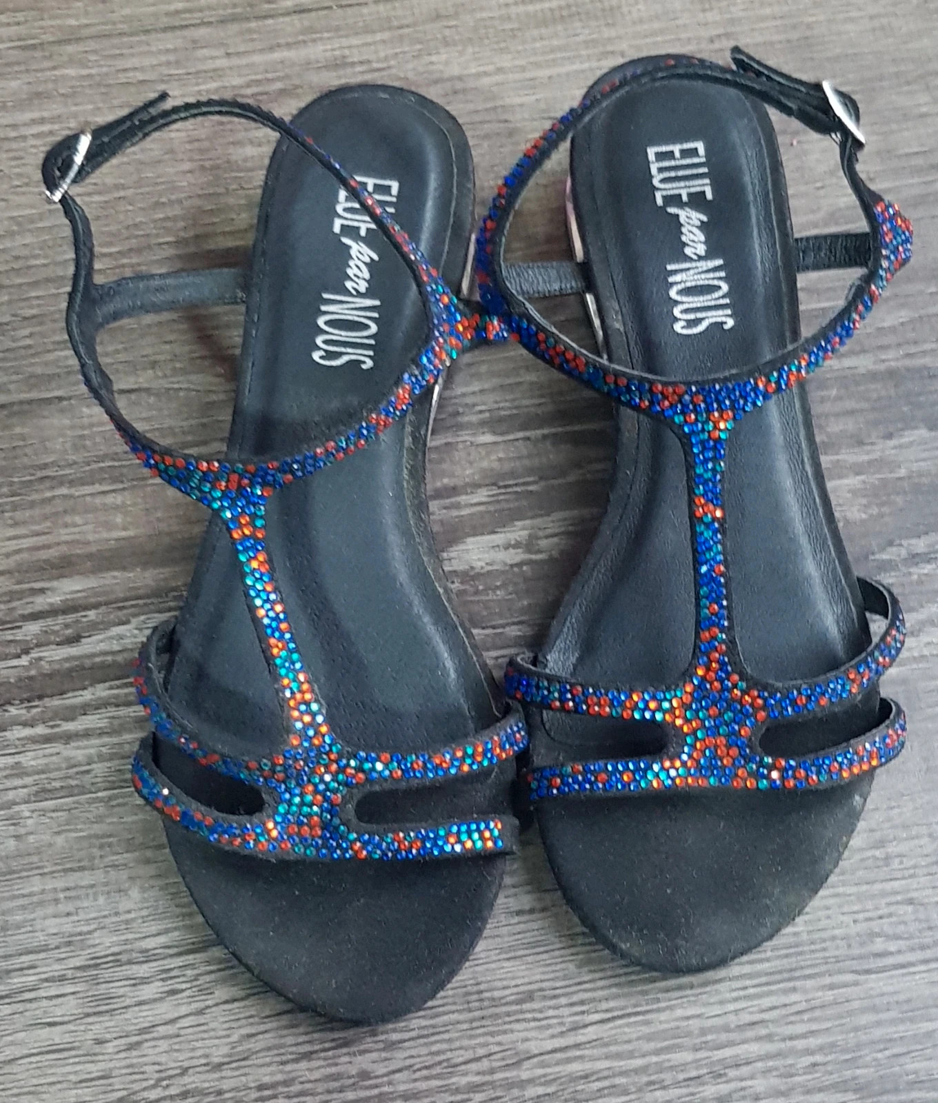 💙 sandales multicolore à Strass T36 💙 – Elue par nous – taille 36 2