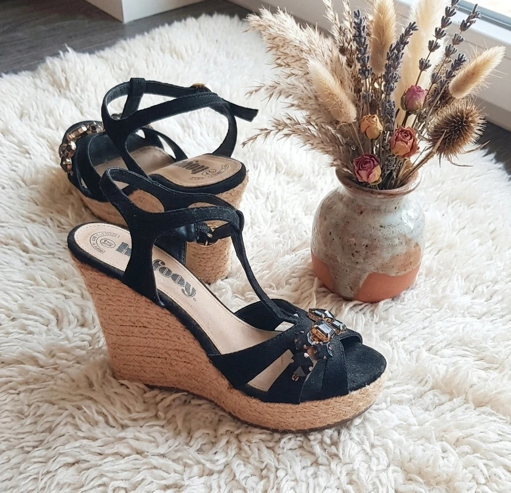 🖤 chaussures d'été compensées T37 🖤