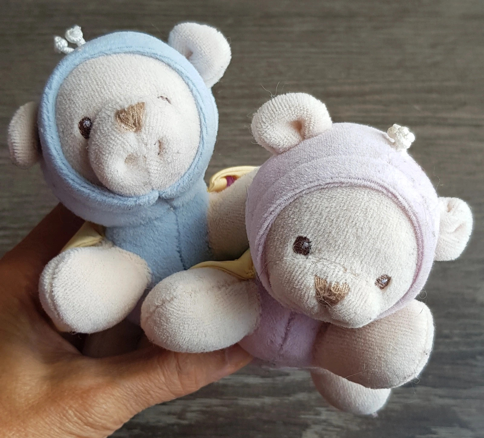 🩷 lot de 2 petites peluches papillons 🩵 – Tex Baby – taille Taille unique 2