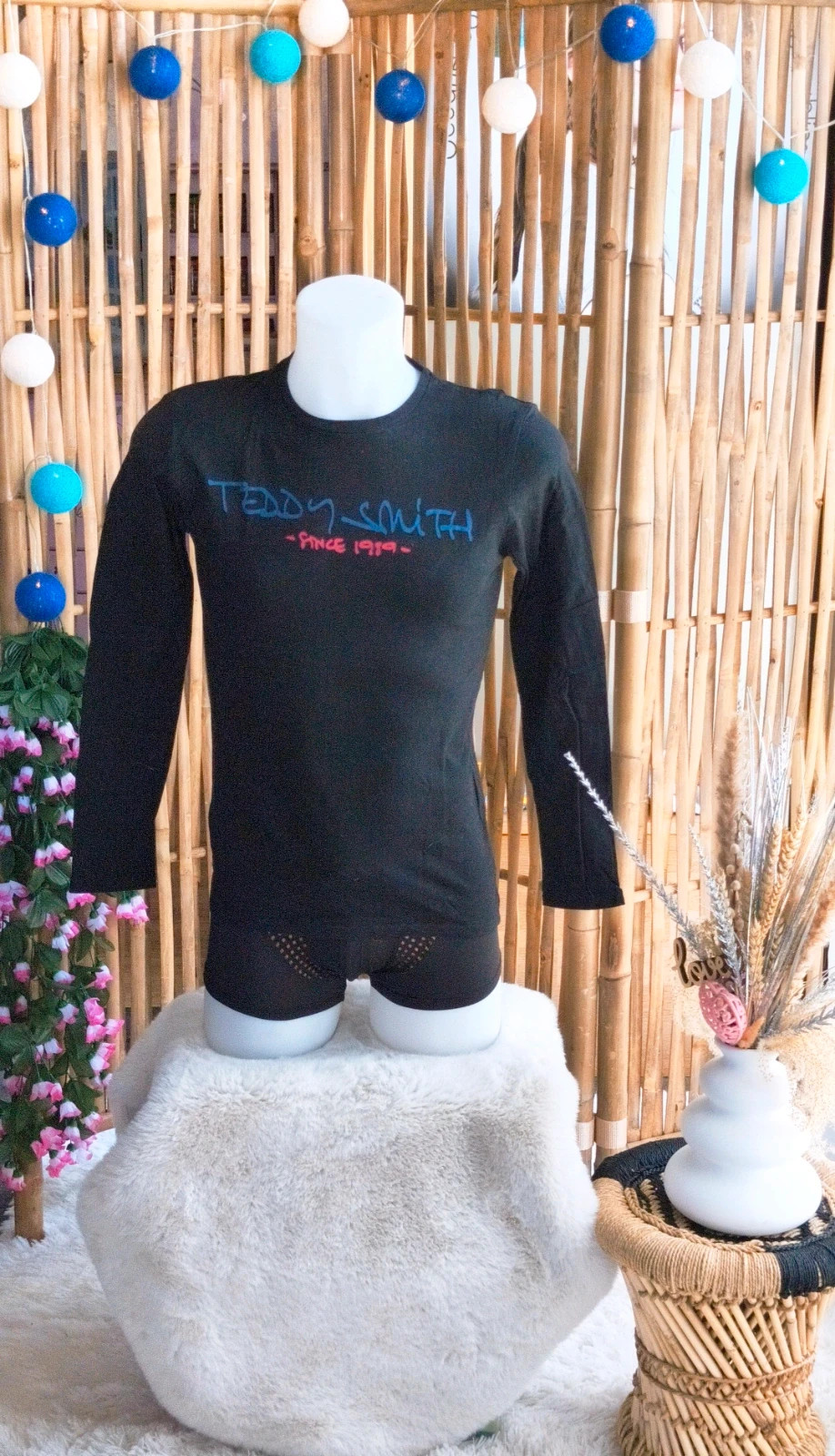 🖤 tee-shirt manches longues Teddy Smith homme taille S 🖤