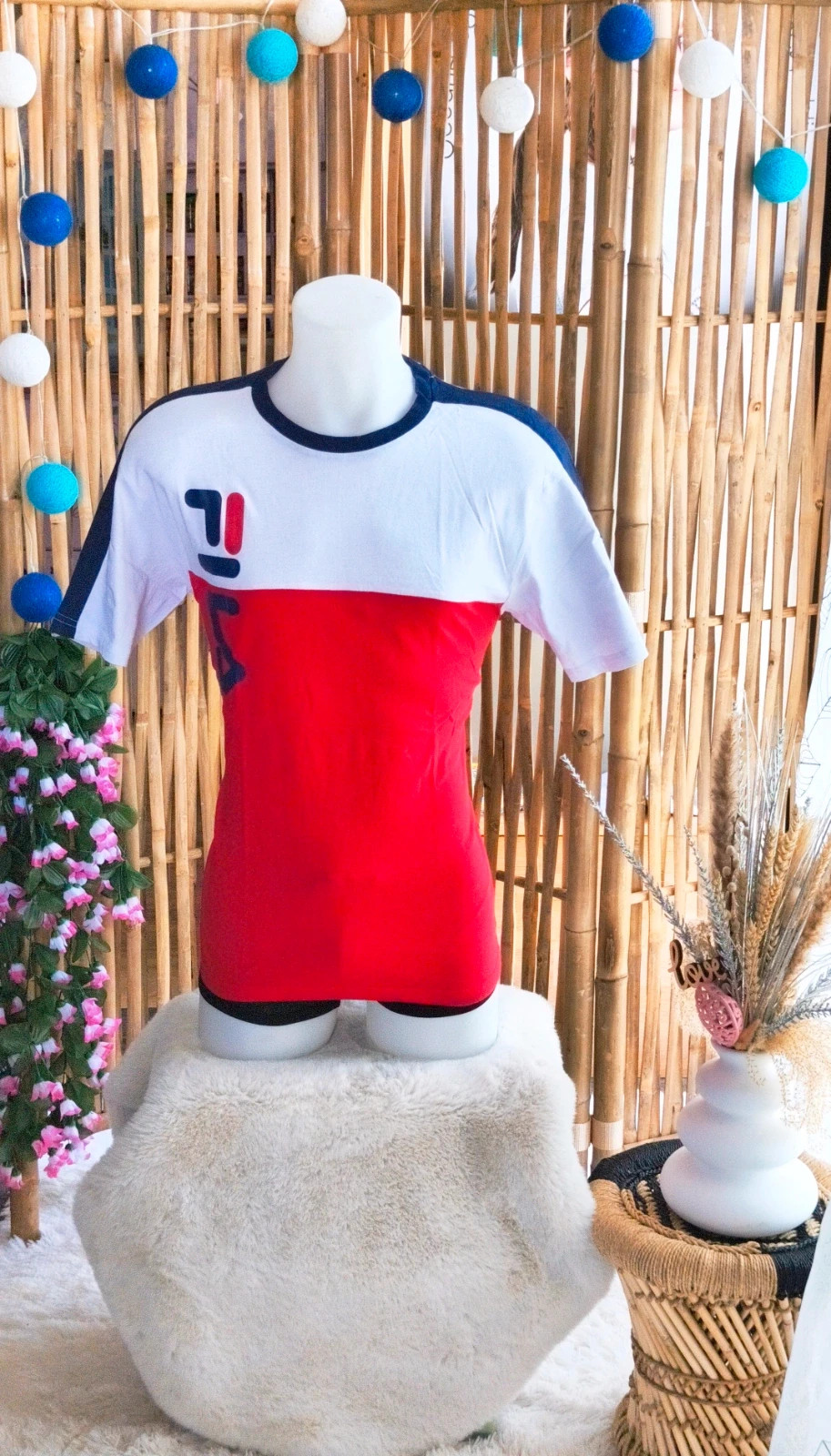 🤍 tee-shirt manches courtes Fila homme taille S 🤍