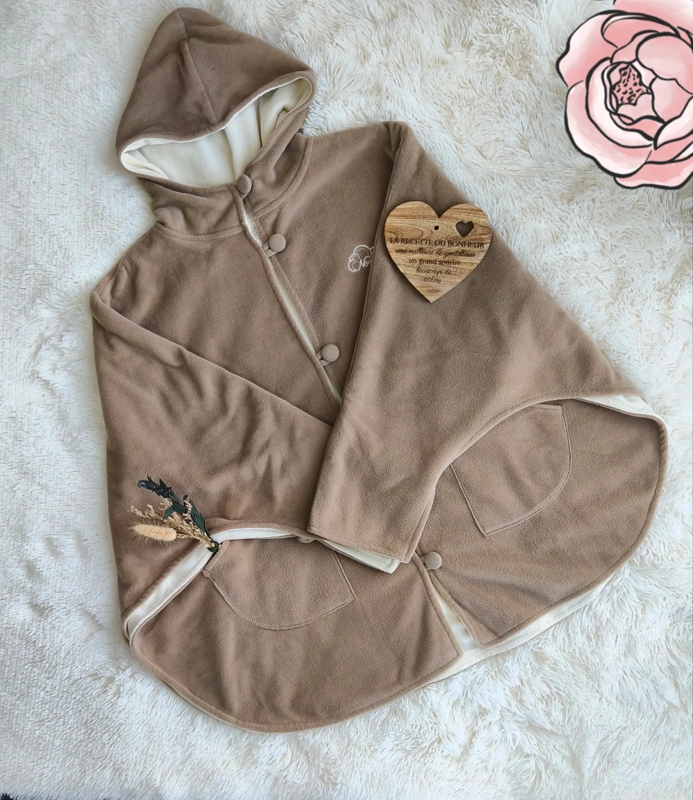 🤎 poncho polaire femme TU 🤎 – Northland – taille Taille unique 2
