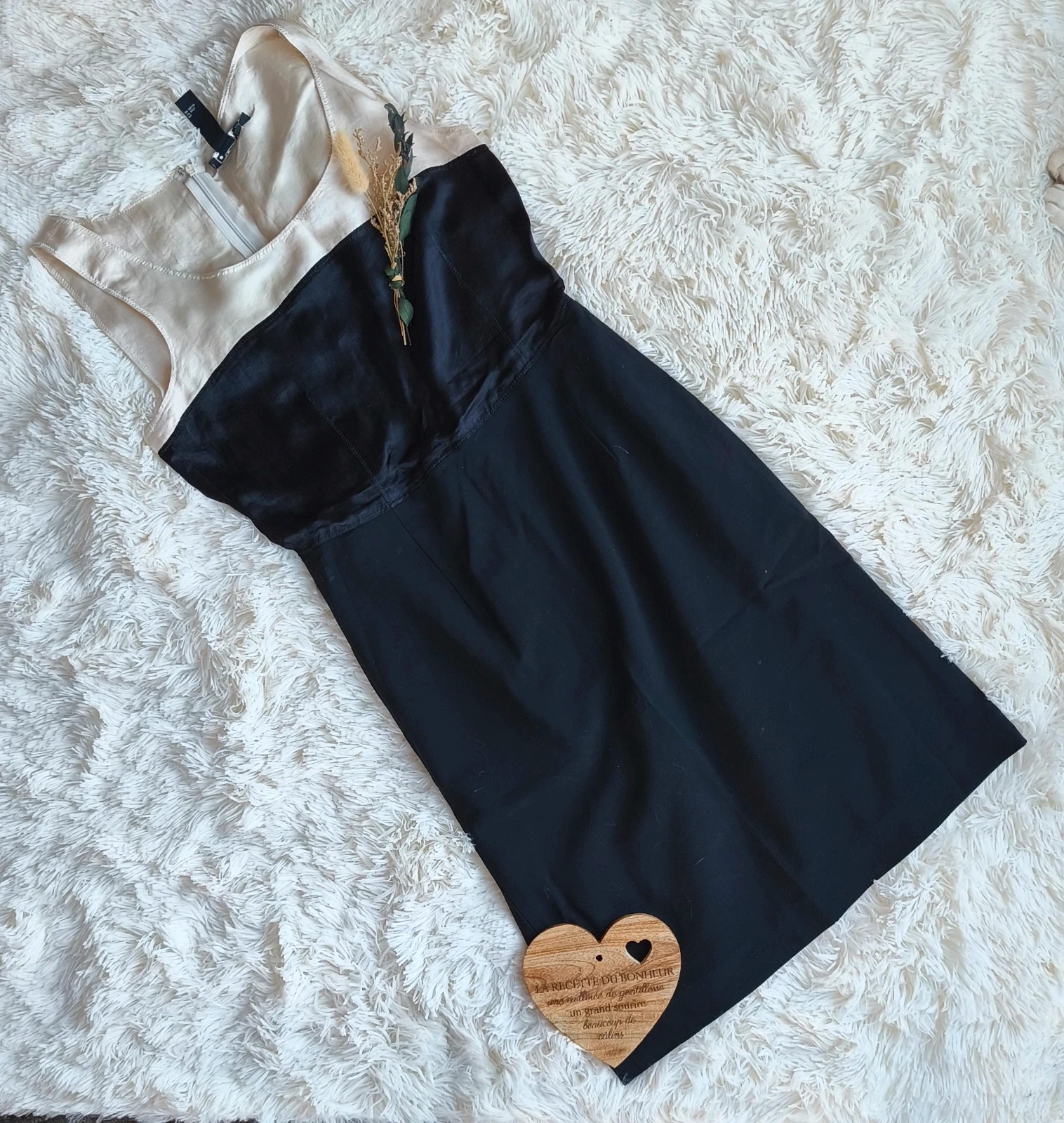 🖤 robe bicolore femme T34 🤍 – DKNY – taille XS / 34 / 6 2