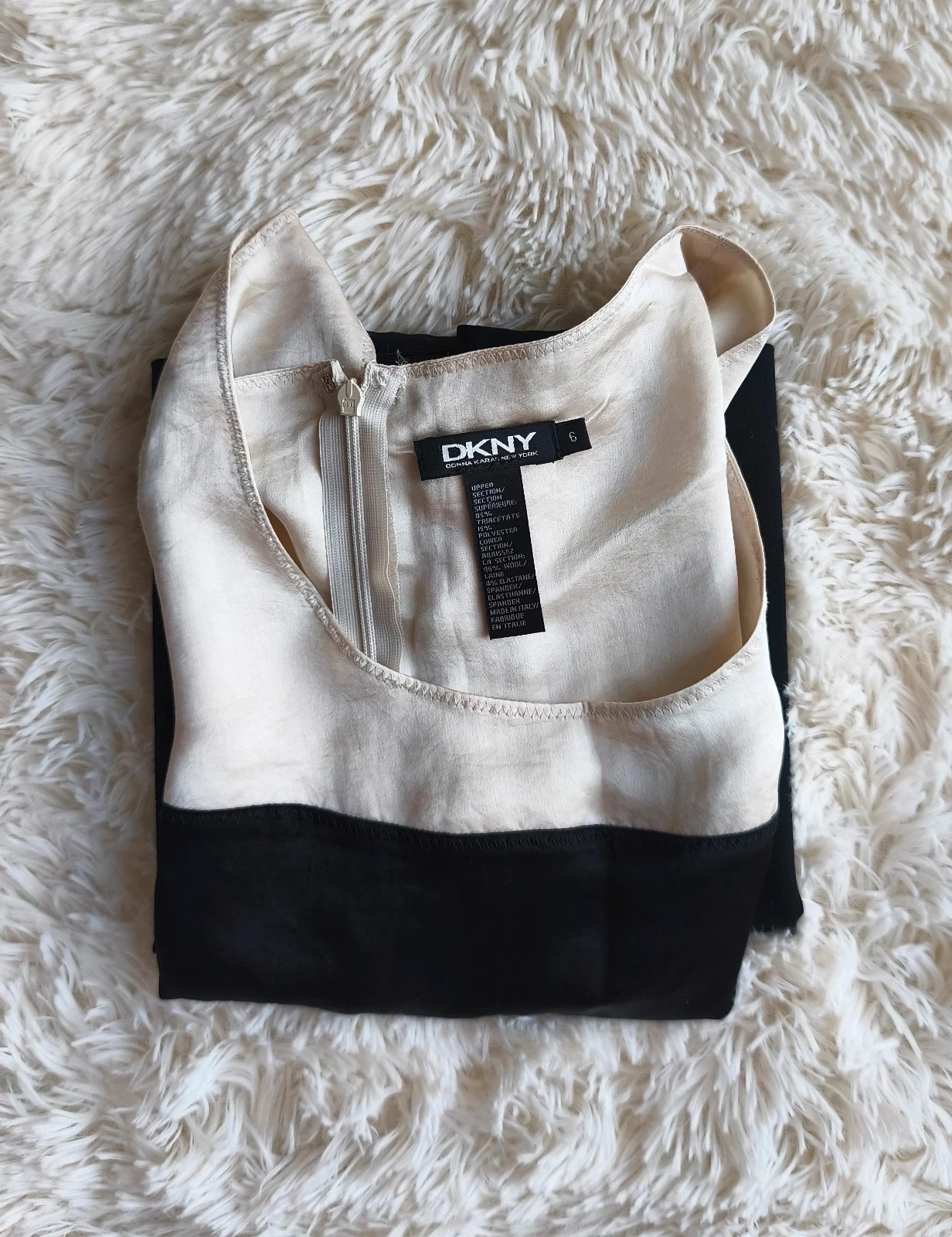 🖤 robe bicolore femme T34 🤍 – DKNY – taille XS / 34 / 6 3