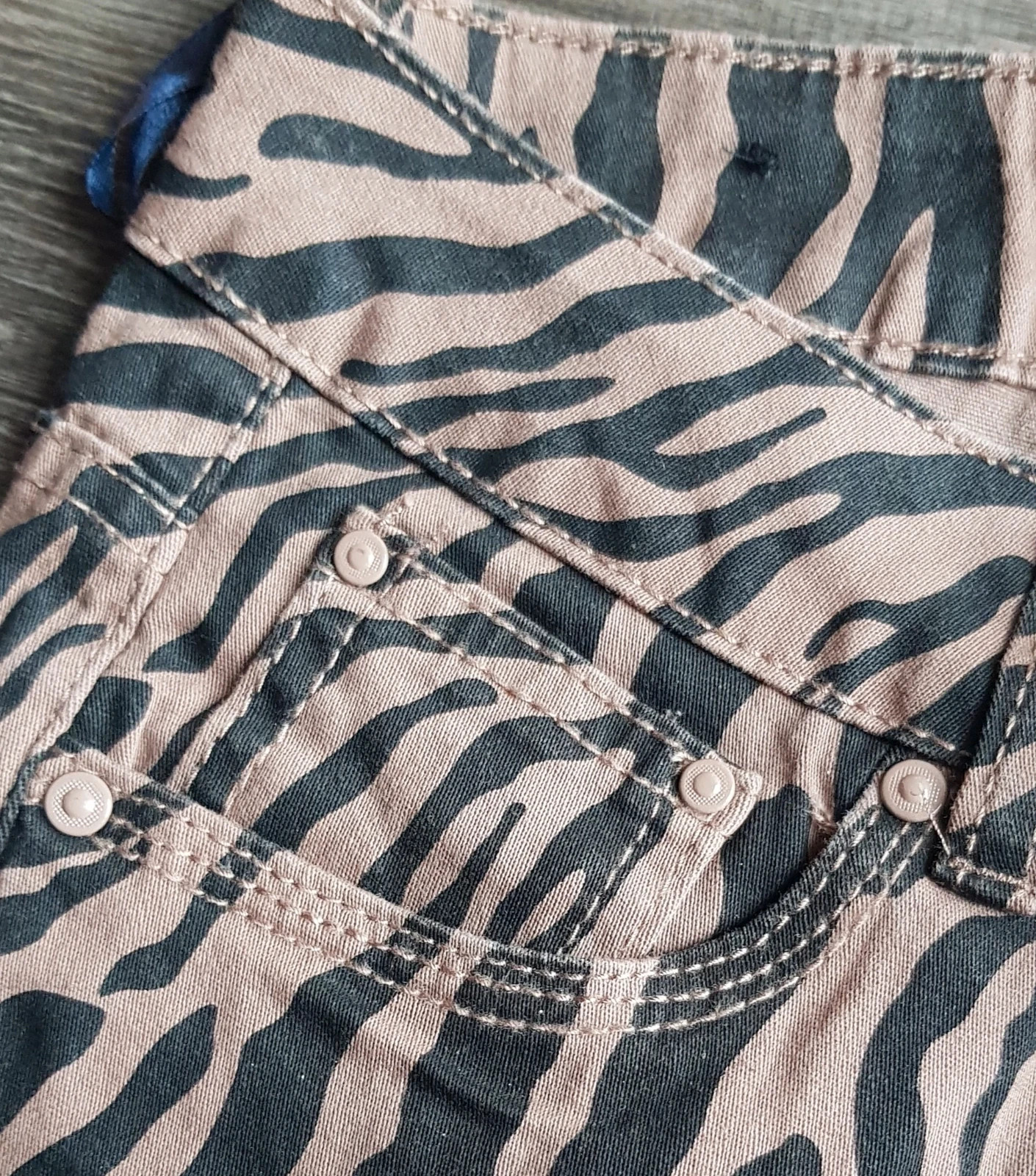 🤎 jeans zébré marron et noir femme T36 🤎 – SD JEANS – taille S / 36 / 8 5
