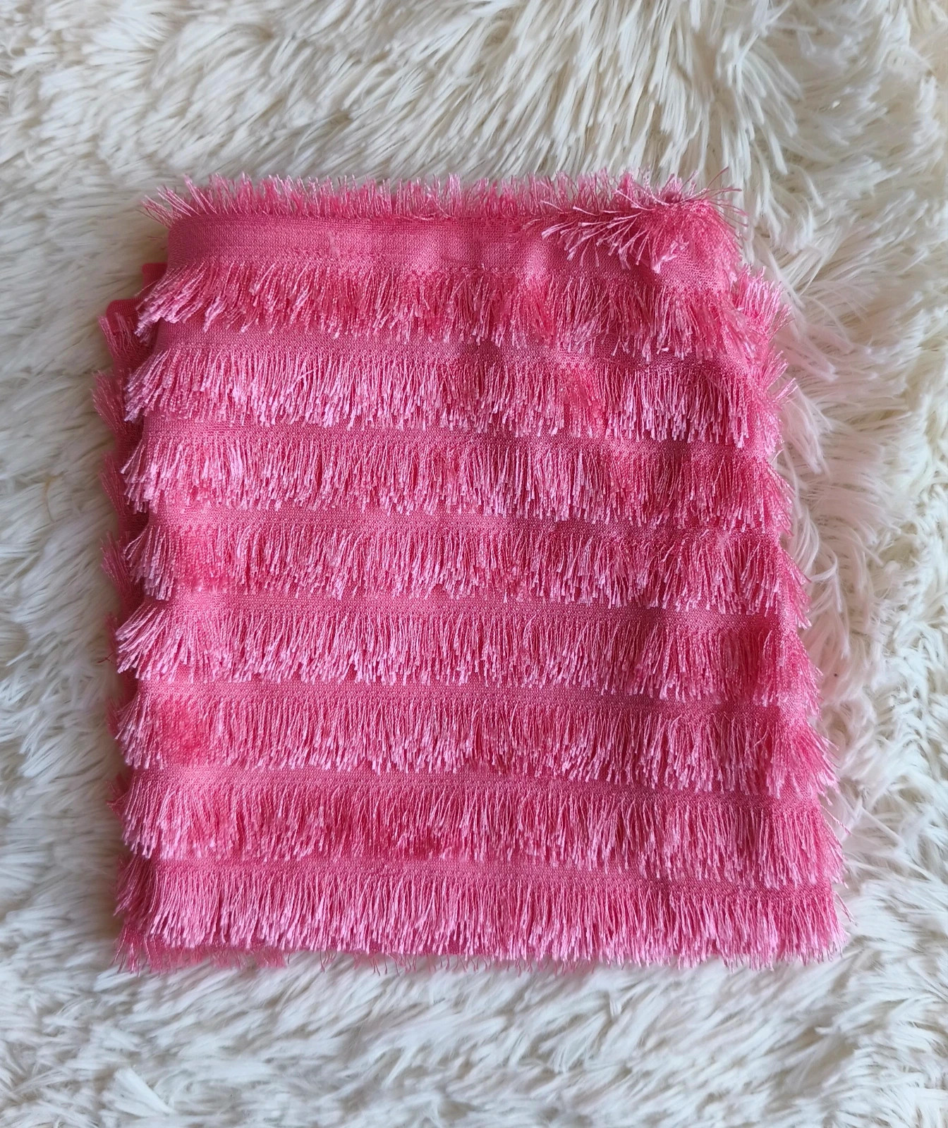 🩷 mini-jupe à poil rose femme T36 🩷 – Shein – taille S / 36 / 8 2