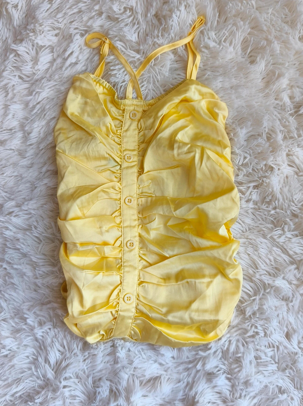 💛 bodies plissé jaune femme T36 💛 – Shein – taille S 2