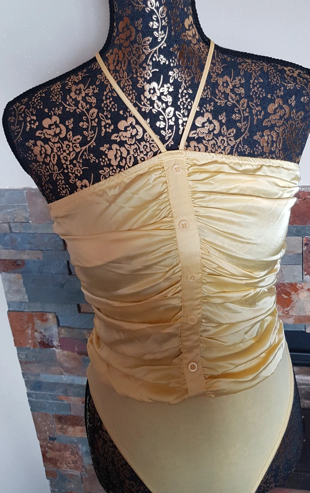 💛 bodies plissé jaune femme T36 💛 – Shein – taille S 3