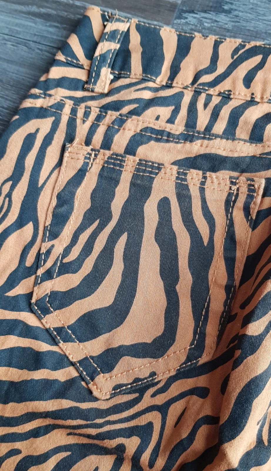 🧡 jeans tigré orange et noir femme T36 🧡 – SD JEANS – taille S / 36 / 8 4