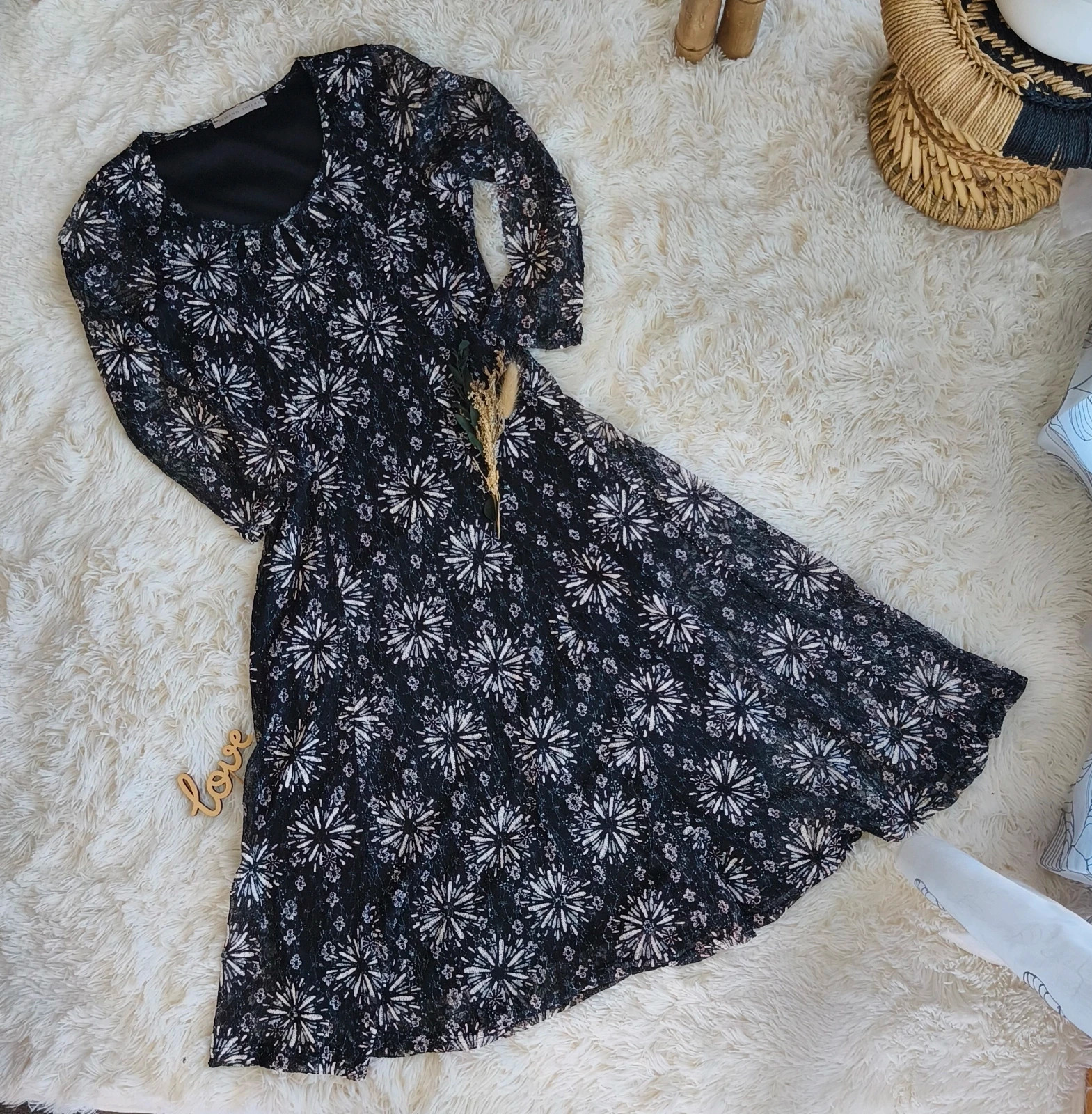 🖤 robe fleuri femme T36 🖤 – Armand Thiery – taille S / 36 / 8 2
