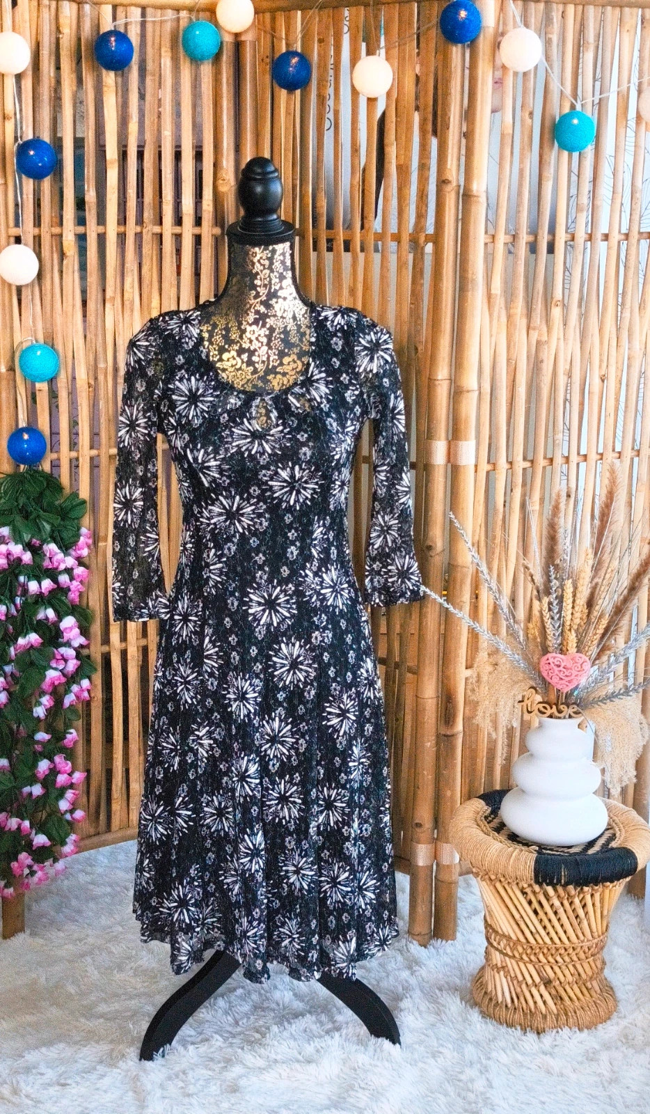 🖤 robe fleuri femme T36 🖤