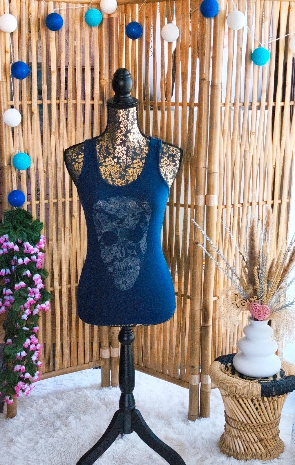 💙 débardeur tête de mort femme T36 💙