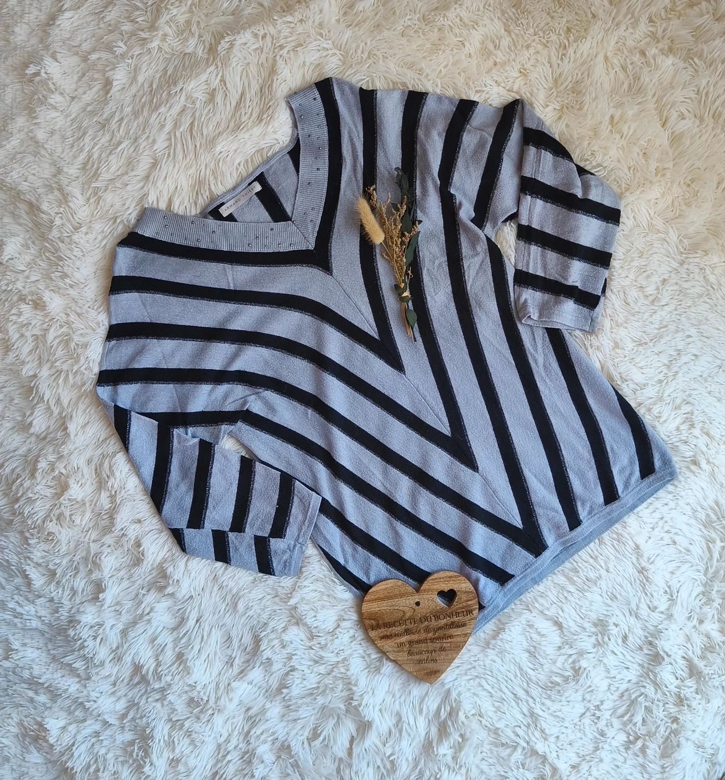 🩵 Tunique à rayures femme T36 🩵 – Armand Thiery – taille S 2