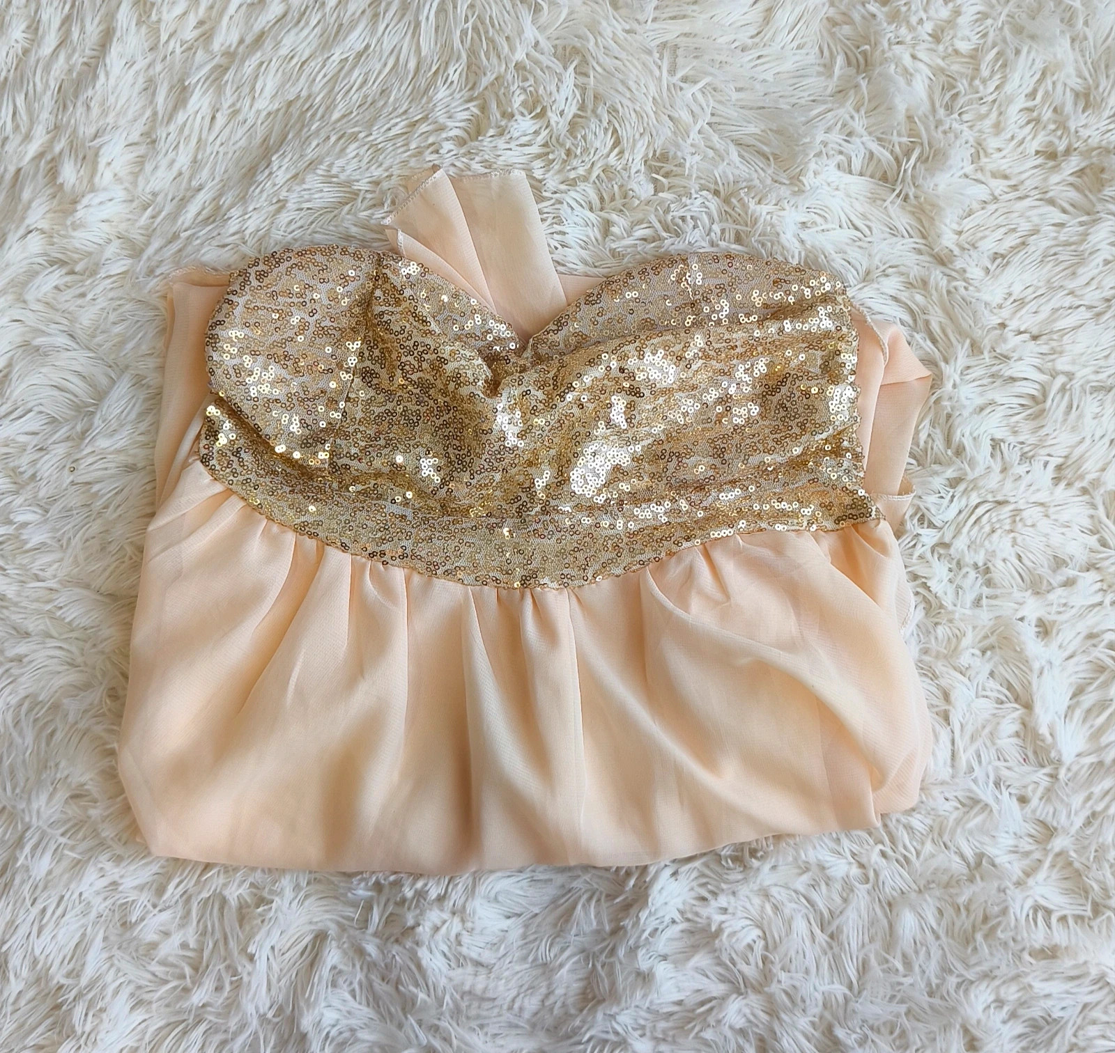 🩷 robe bustier asymétrique chic avec sequins femme T36 🩷 – boutique indépendante – taille Taille unique 3