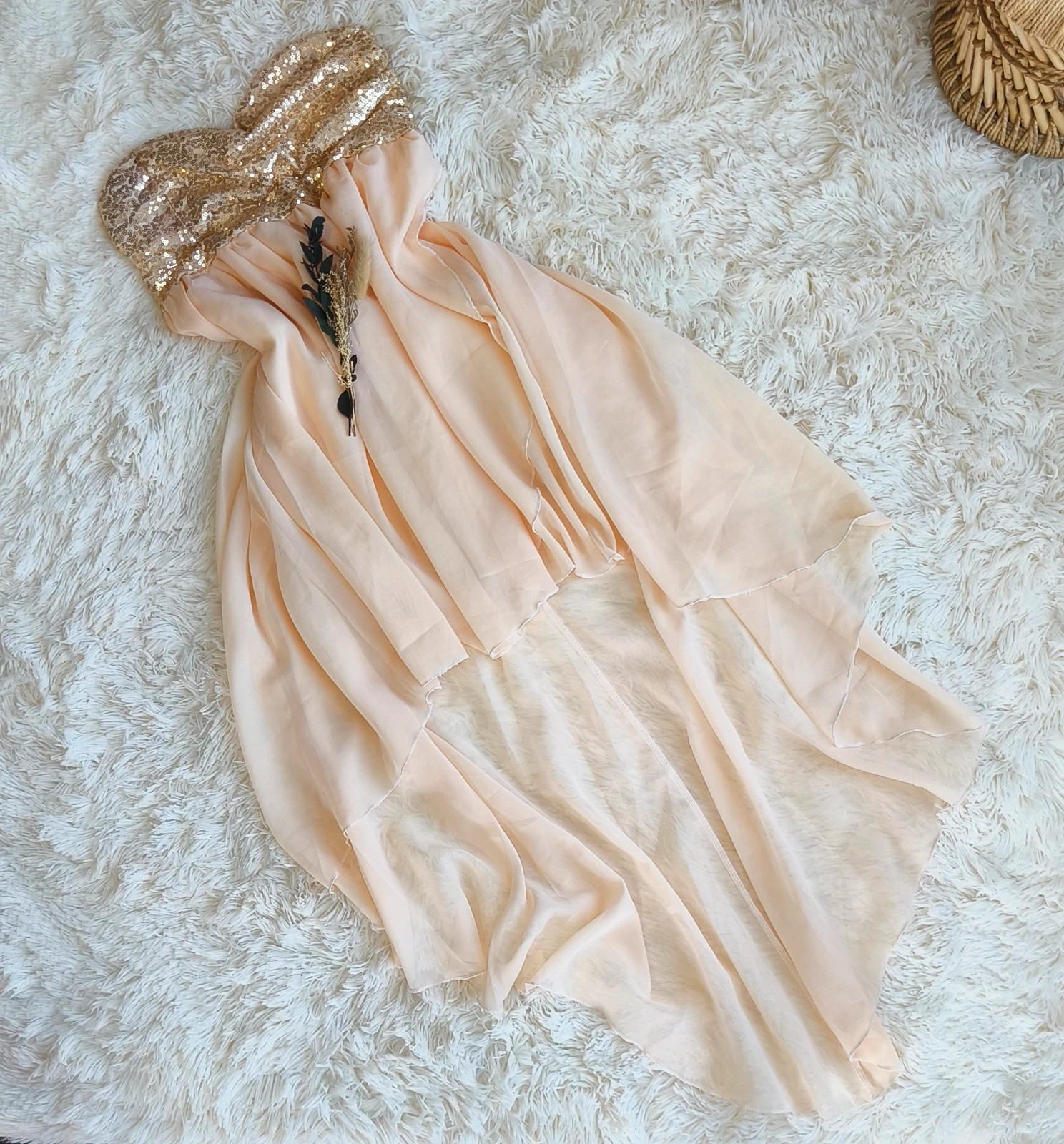 🩷 robe bustier asymétrique chic avec sequins femme T36 🩷 – boutique indépendante – taille Taille unique 2
