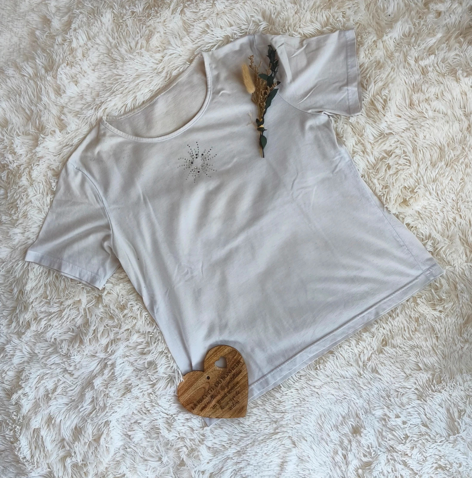 🤍 tee-shirt manches courtes blanc femme T38 🤍 – Kiabi – taille M / 38 / 10 2