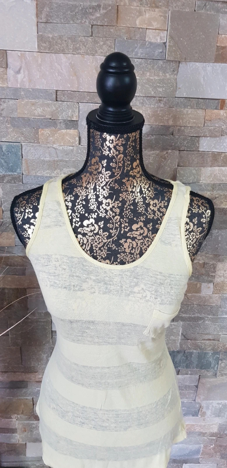 💛 débardeur jaune femme T36 💛 – Gémo – taille S 4