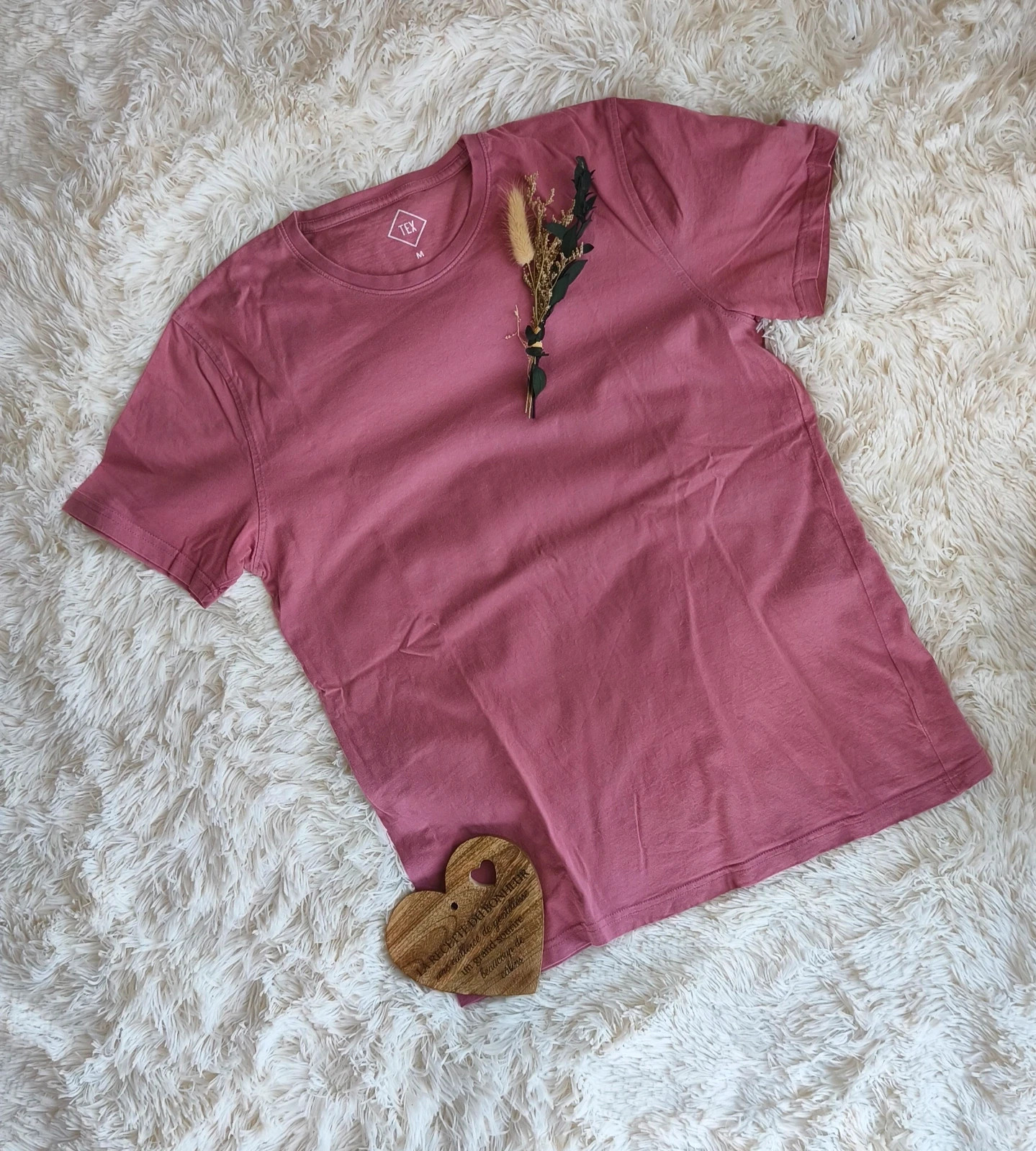 🩷 tee-shirt manches courtes vieux rose femme T38 🩷 – TEX – taille M / 38 / 10 2
