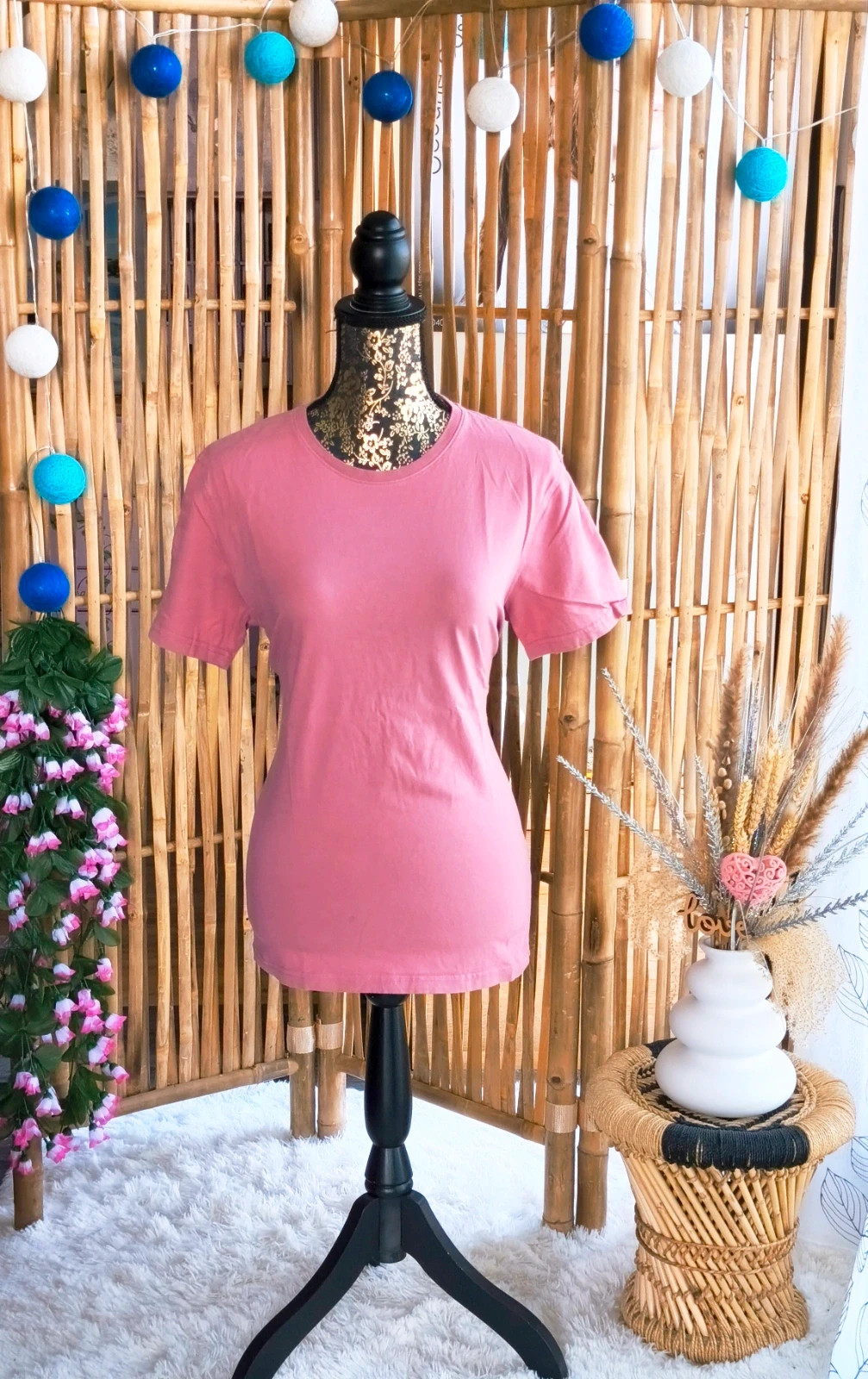 🩷 tee-shirt manches courtes vieux rose femme T38 🩷