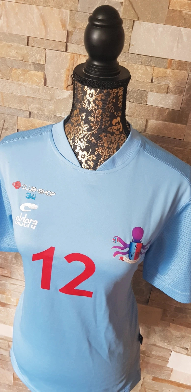🩵 tee-shirt manches courtes de sport numéro 12 femme T38 🩵 – Eldera – taille M / 38 / 10 4