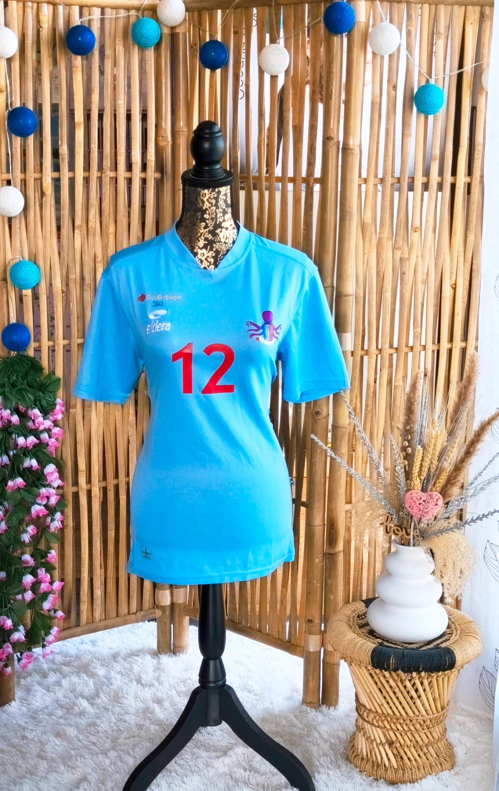 🩵 tee-shirt manches courtes de sport numéro 12 femme T38 🩵
