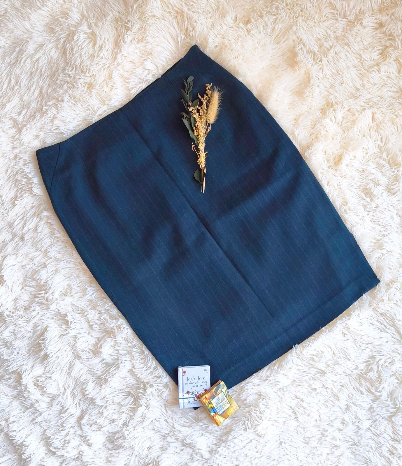 💙 jupe droite à rayures femme T36 💙
