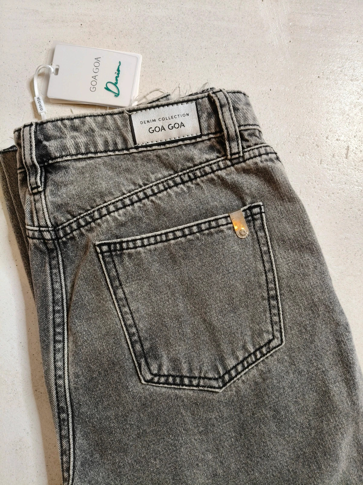 Jean gris délavé coupe droite S neuf Goa Goa – Goa Goa – taille S / 36 / 8 4