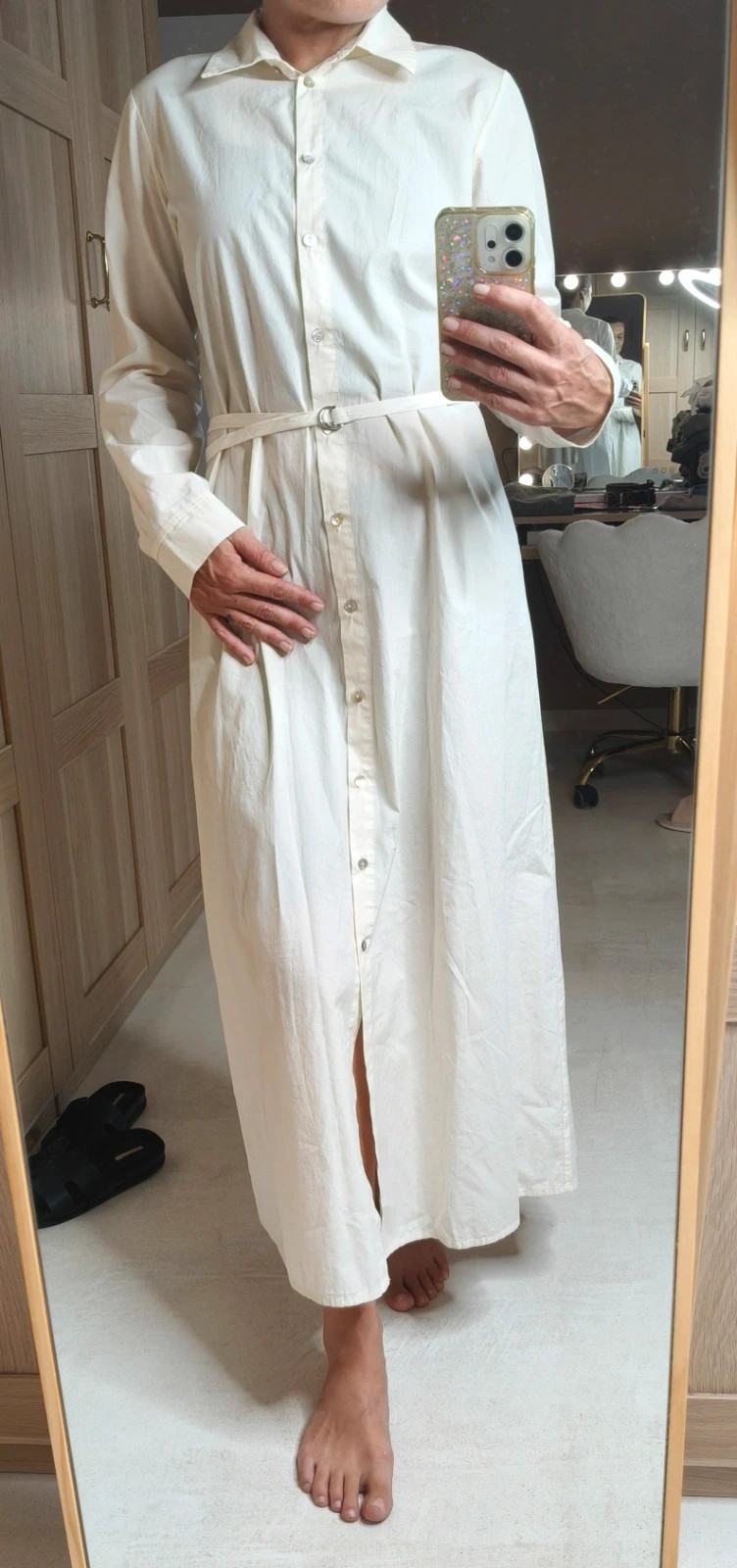 Robe/chemise en coton, manches longues – Goa Goa – taille S / 36 / 8 4
