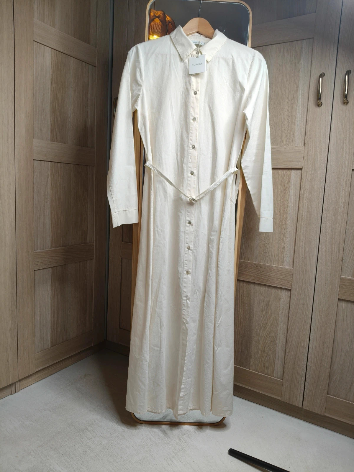 Robe/chemise en coton, manches longues