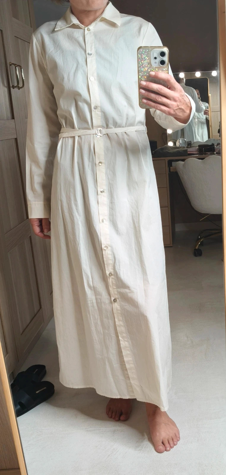 Robe/chemise en coton, manches longues – Goa Goa – taille S / 36 / 8 3