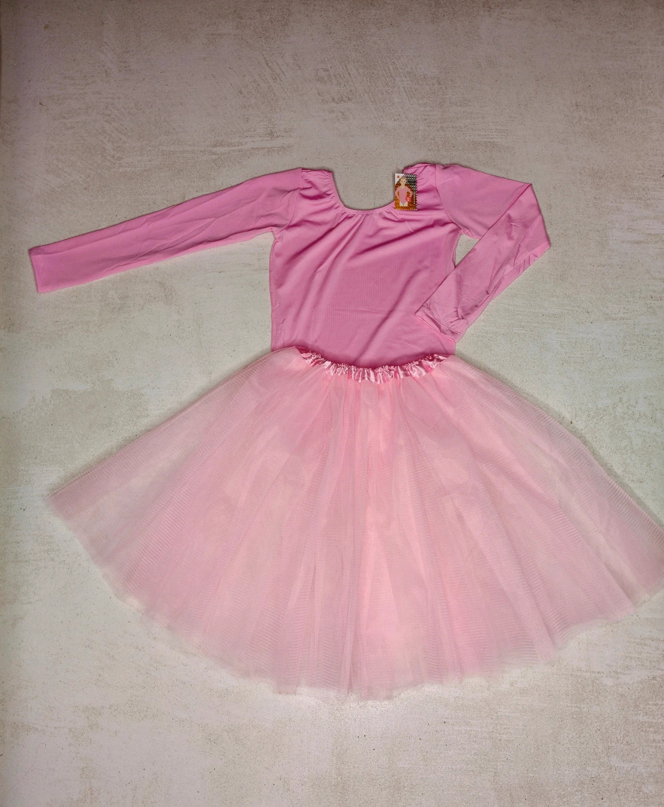 Ensemble body et tutu de danse rose