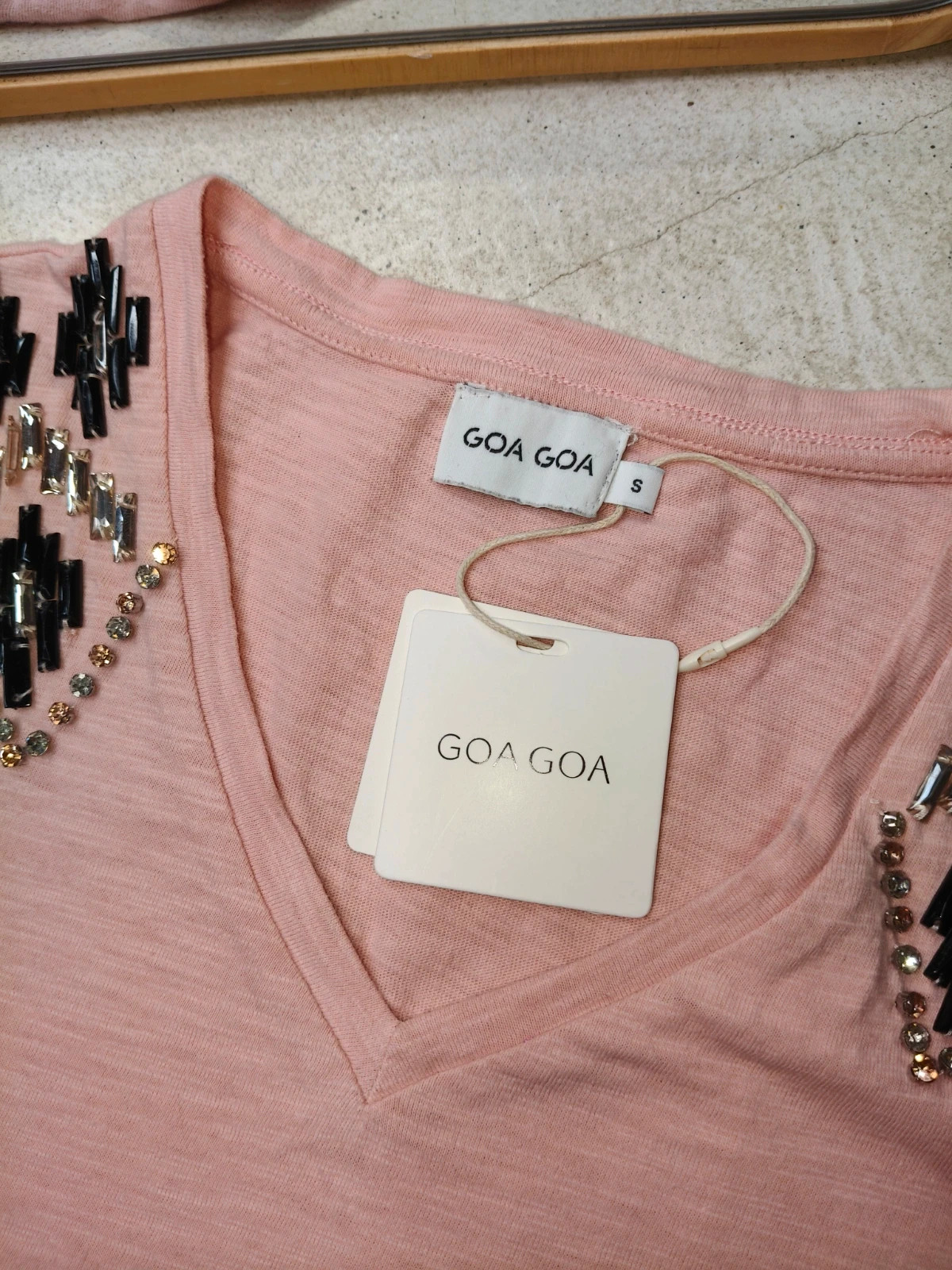 Top en coton "Goa Goa" avec strass S neuf – Goa Goa – taille S / 36 / 8 3