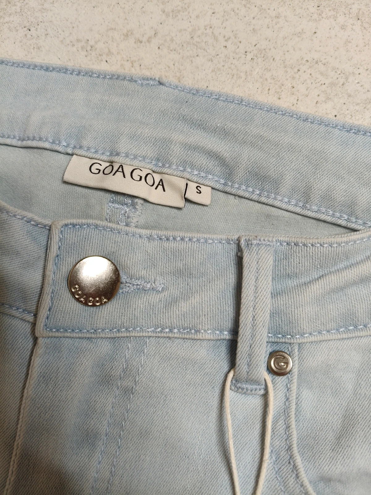 Jeans clair bootcup "Goa Goa" S – Goa Goa – taille XS / 34 / 6 3