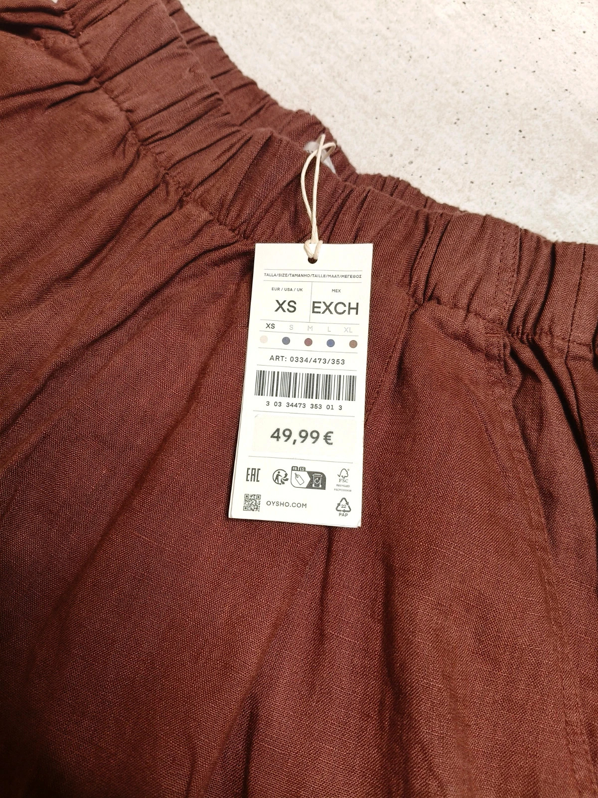 Pantalon Oysho 100% lin XS – Oysho – taille S / 36 / 8 4