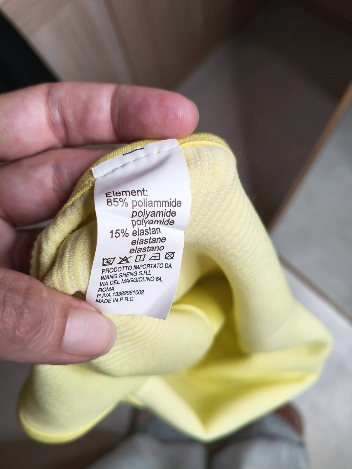 Ensemble de sport brassière et short jaune 34 – Rien – taille S 5