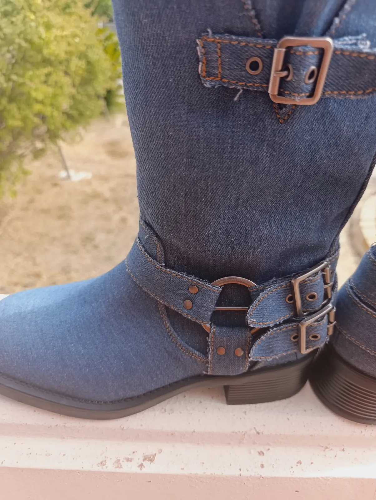 Boots en jeans 39 – Sans marque – taille EU 39 2