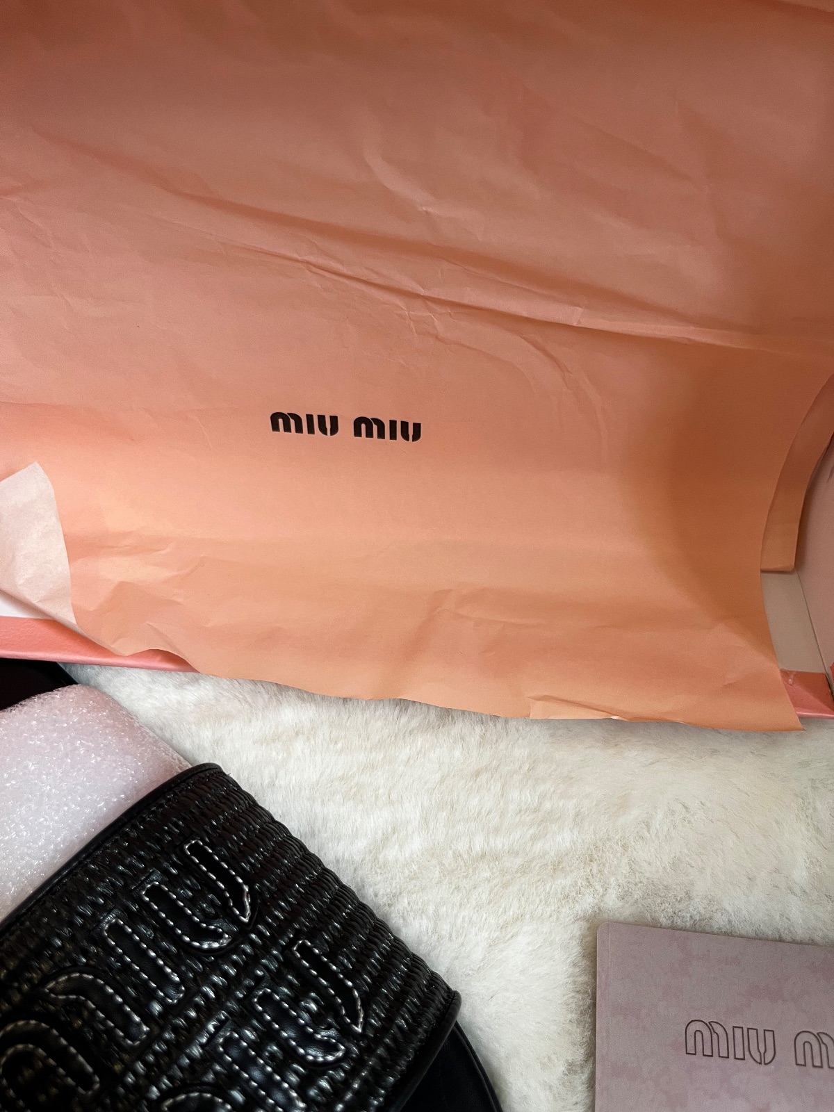 Miu Miu Black Slides Sandals 3