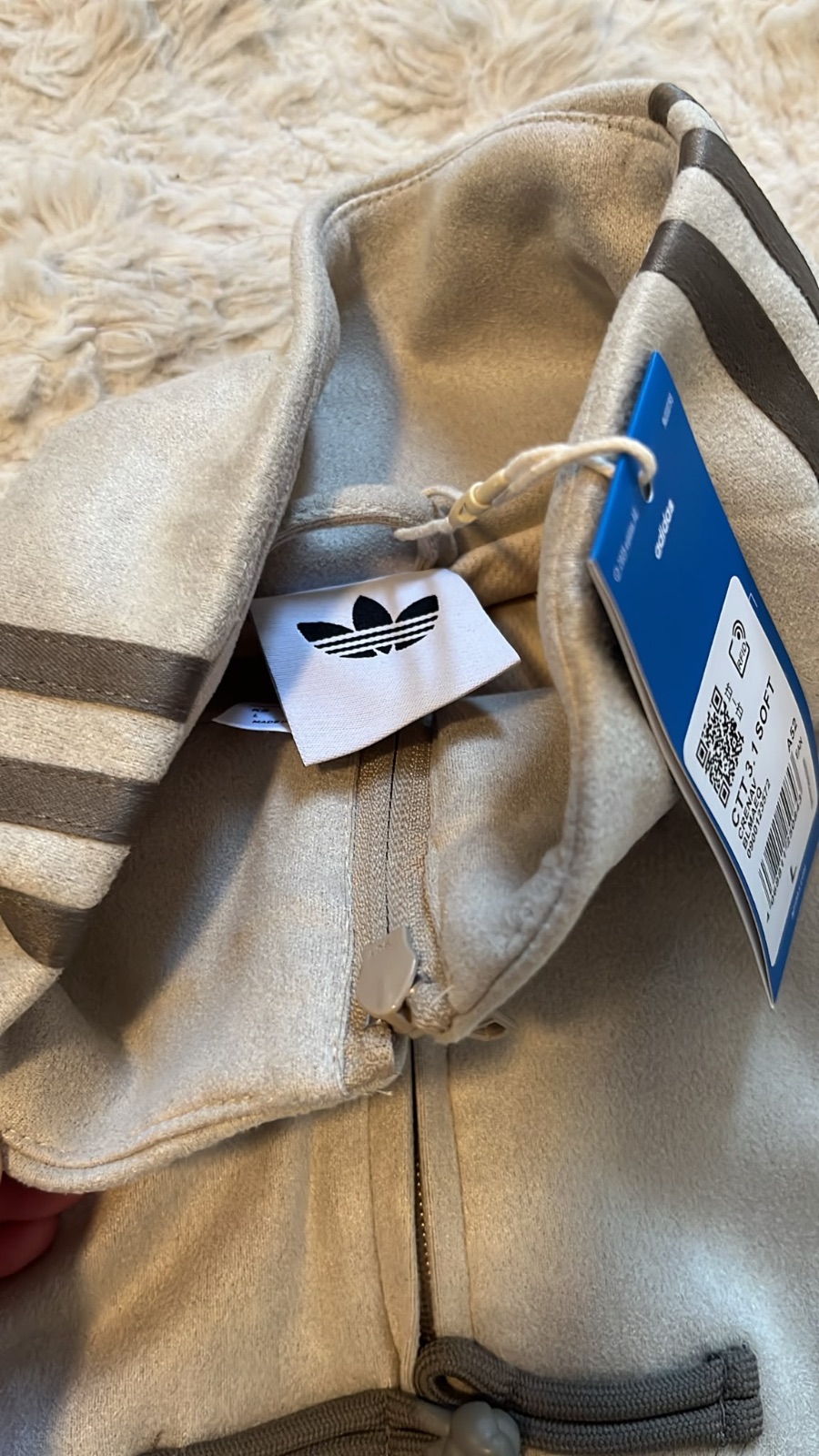 Veste Adidas nouvel an chinois Beige Striped Track Jacket 3