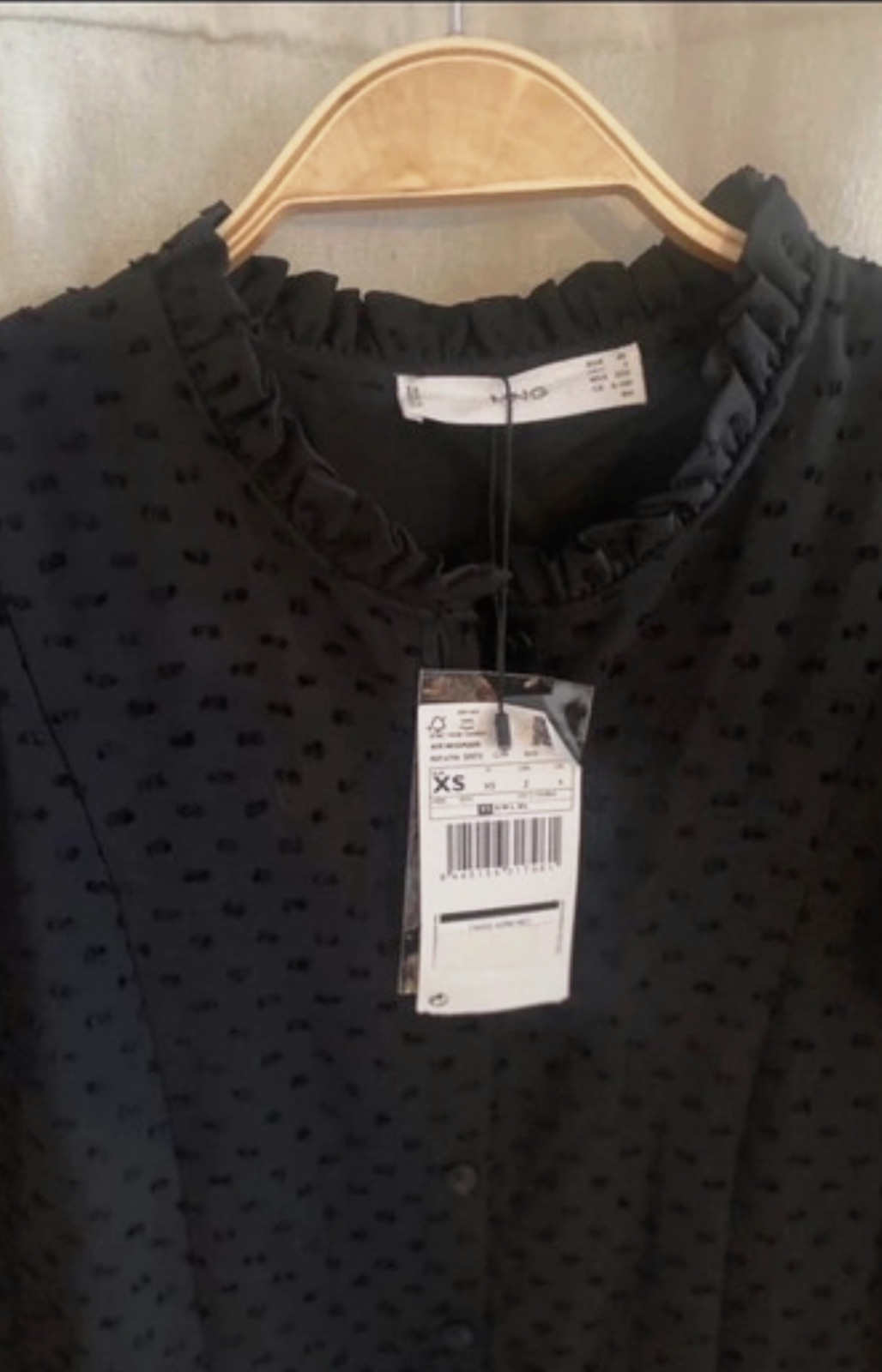 Robe noir mango XS 34 fluide automne hiver – Mango – taille XS 2