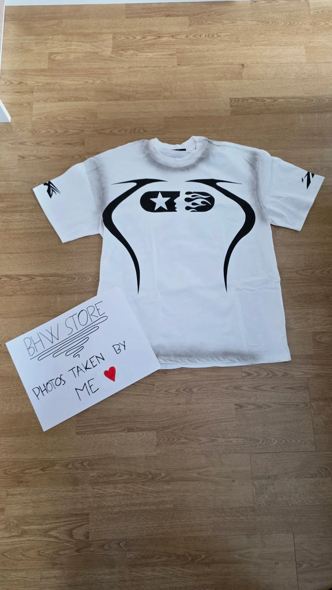 White hellstar tshirt