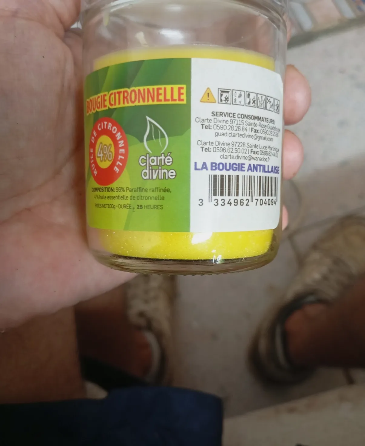 Bougie antillaise fabrication artisanale des Antilles 4 % d'huiles essentielles – Bougie antillaise 2