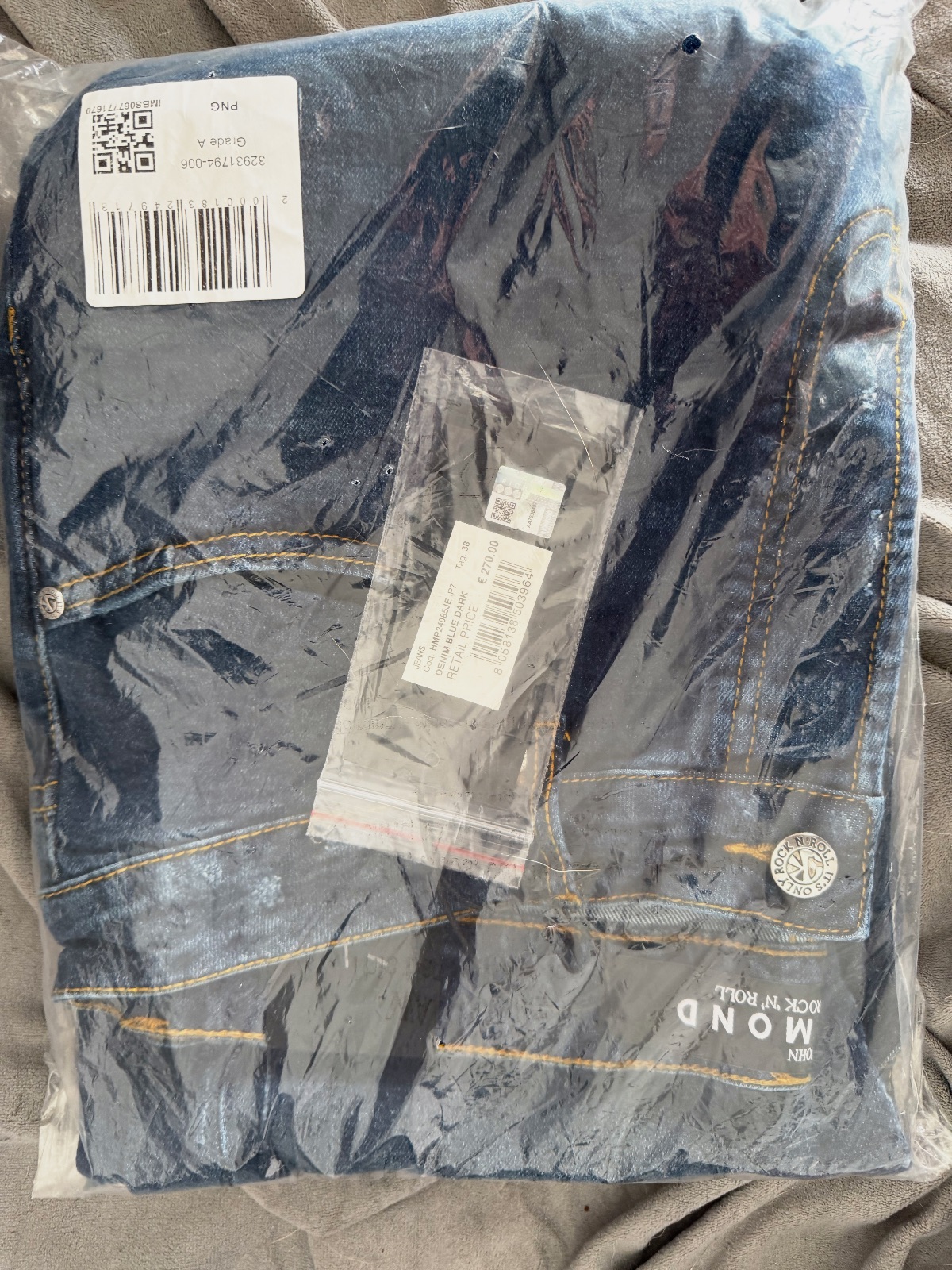 Jean droit John Richmond bleu foncé neuf – John Richmond – taille S 2