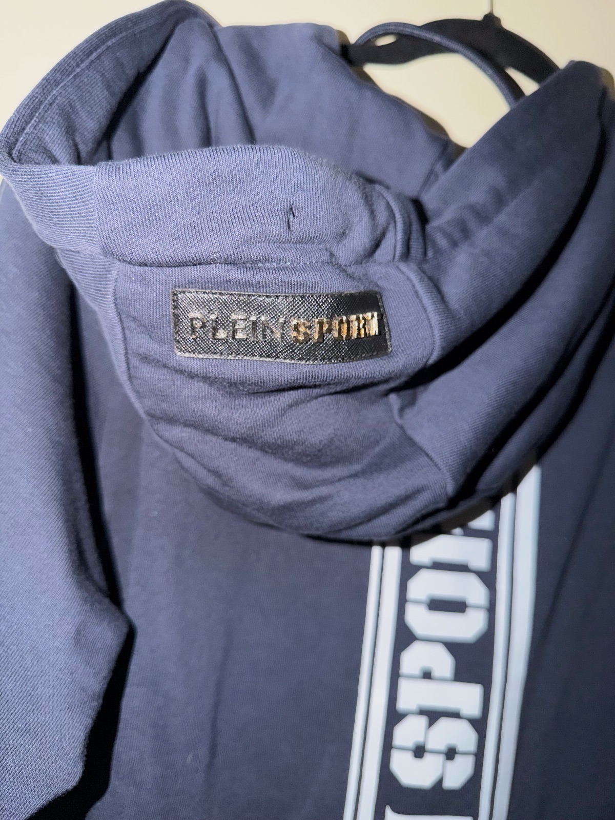Sweat à capuche zippé Plein Sport bleu marine – Plein Sport – taille XXL 3