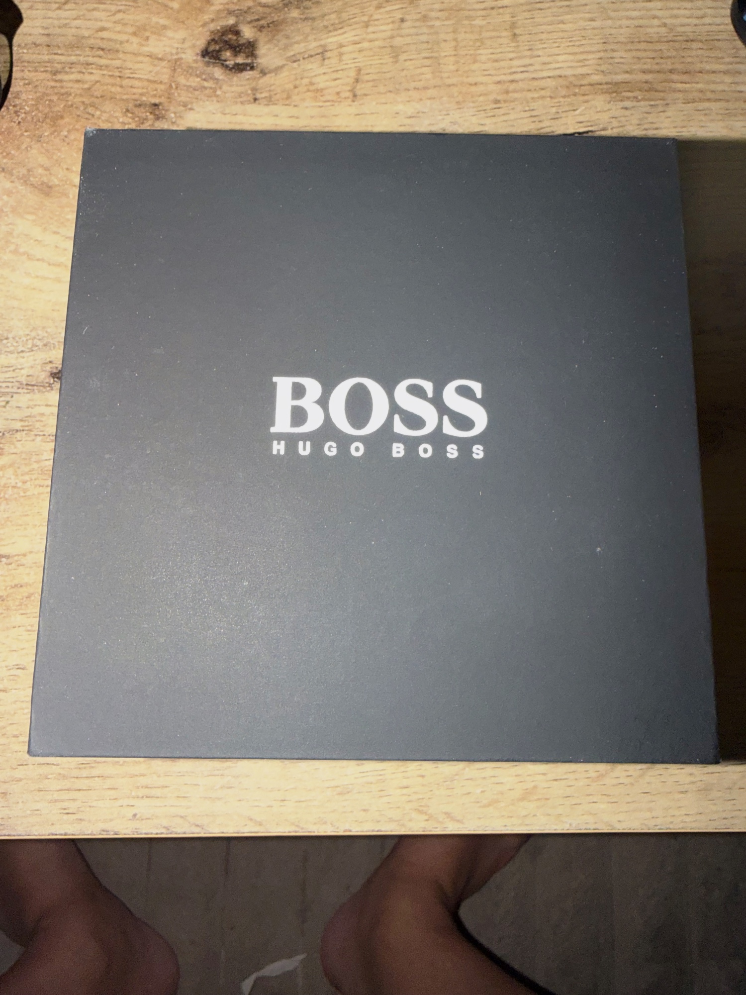 Montre chronographe Hugo Boss bracelet cuir noir