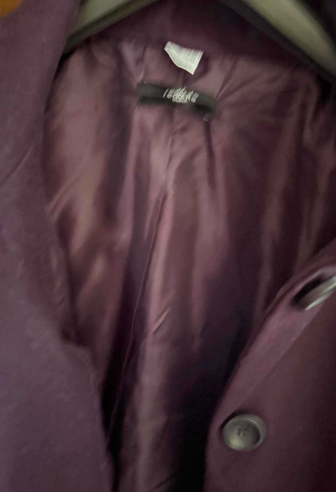 Manteau long violet La Redoute Creation – La Redoute Creation – taille L 4