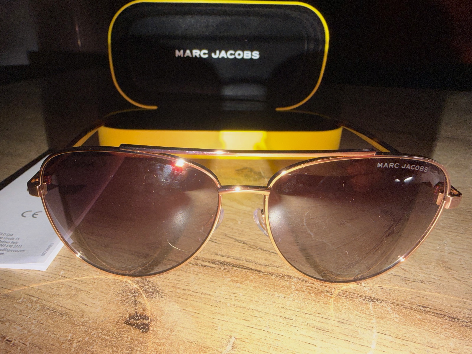 Lunettes de soleil aviateur Marc Jacobs dorées – Marc Jacobs – taille Taille unique 2