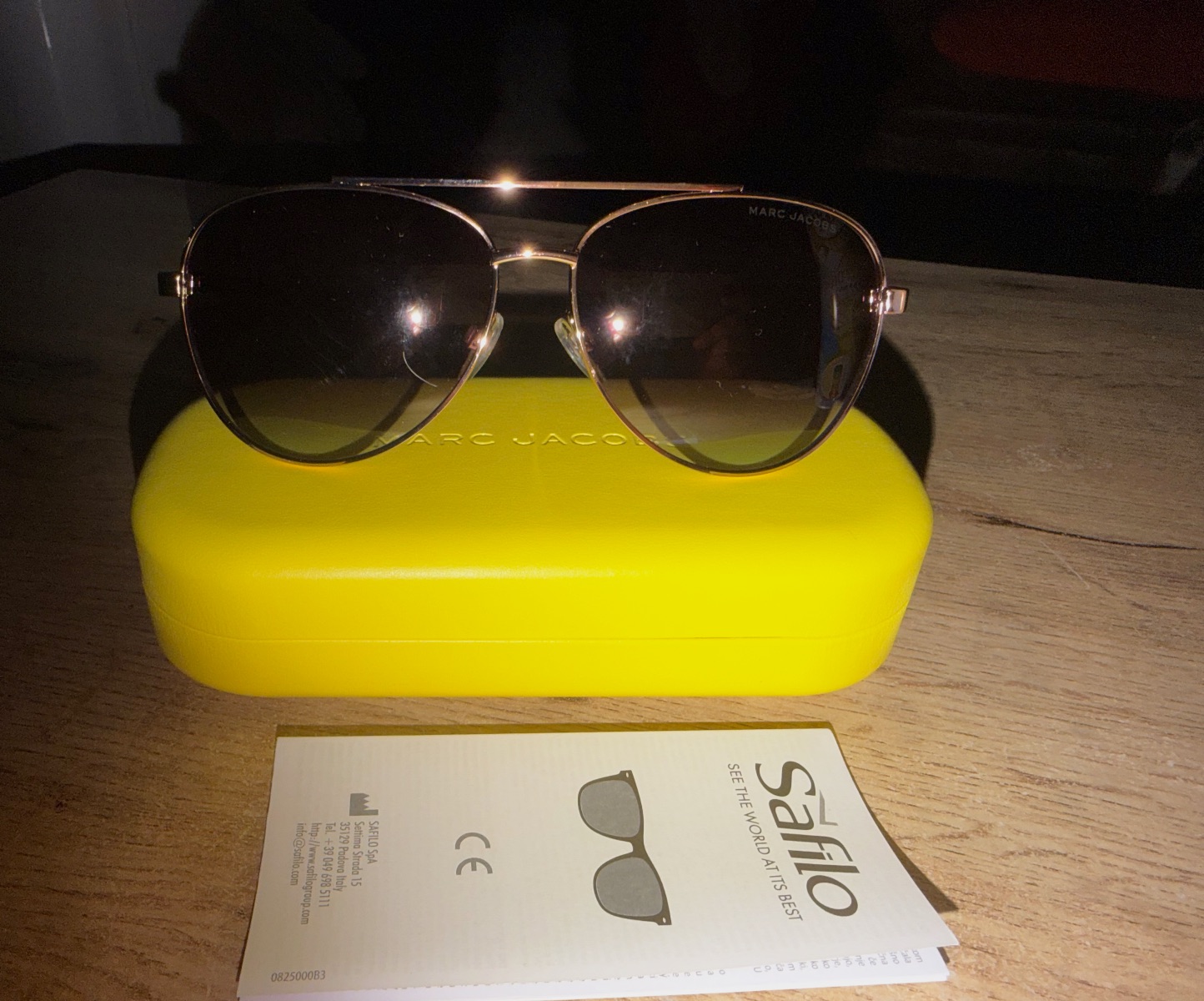 Lunettes de soleil aviateur Marc Jacobs dorées – Marc Jacobs – taille Taille unique 3