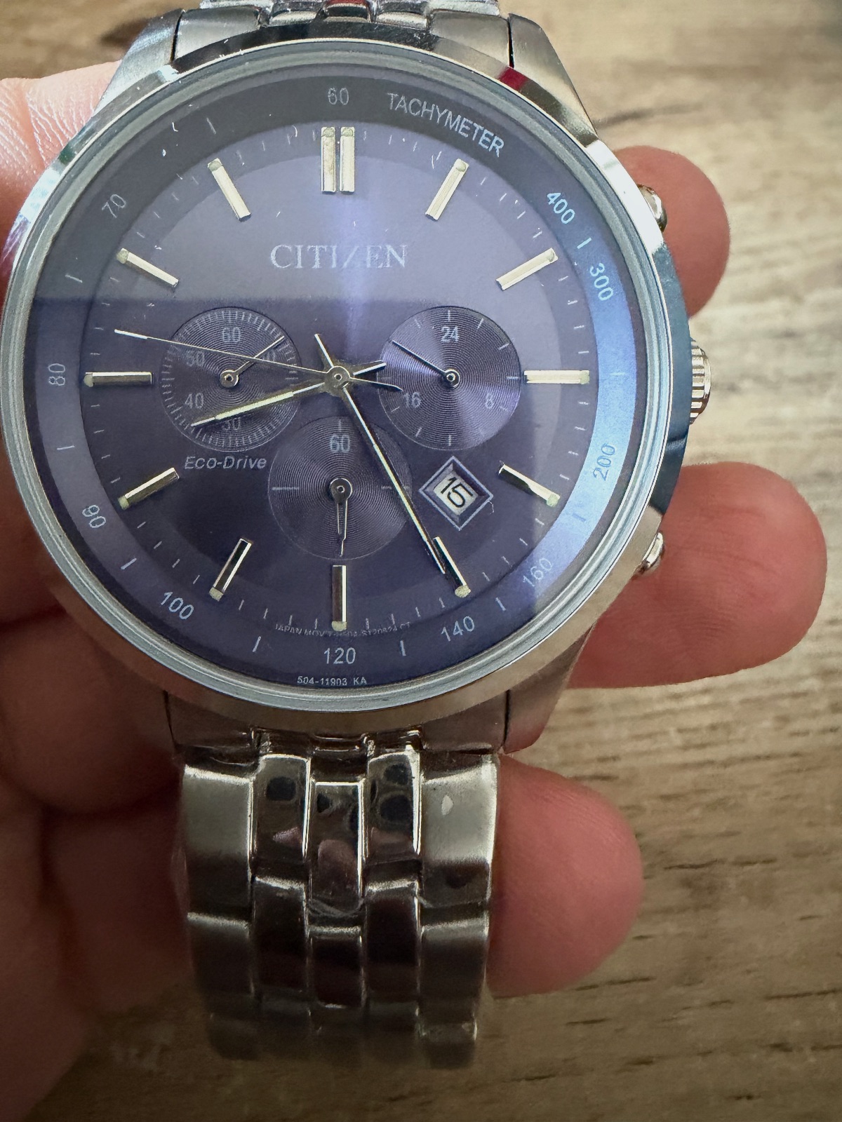 Montre Citizen Eco-Drive chronographe cadran bleu – Citizen – taille L 2