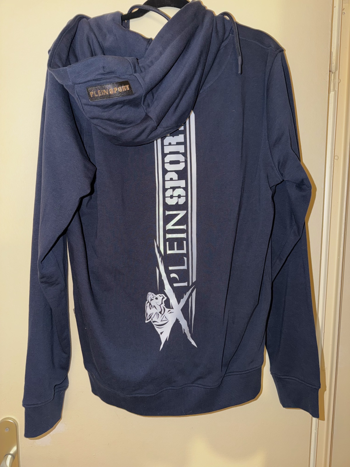 Sweat à capuche zippé Plein Sport bleu marine – Plein Sport – taille XXL 2